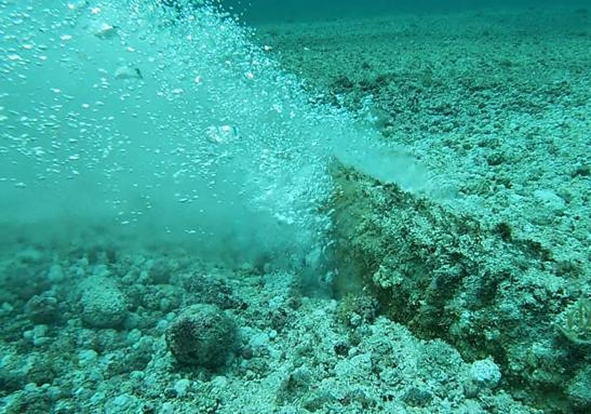 Avería en la tubería sucedida en febrero.