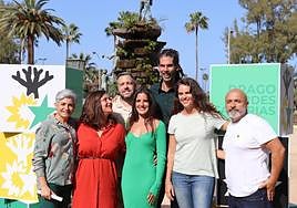 En la imagen, los cabeza de lista de Drago Verdes Canarias.