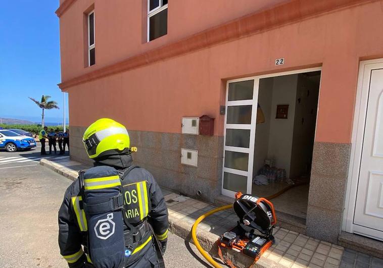 Se produce un incendio en una vivienda de Ingenio