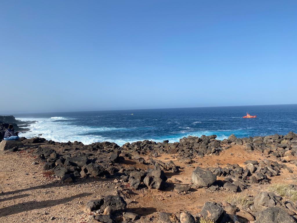 Imagen de la búsqueda del hombre desaparecido en Pechiguera, Lanzarote.