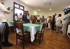 Autoridades visitando este sábado instalaciones de El Fondeadero.