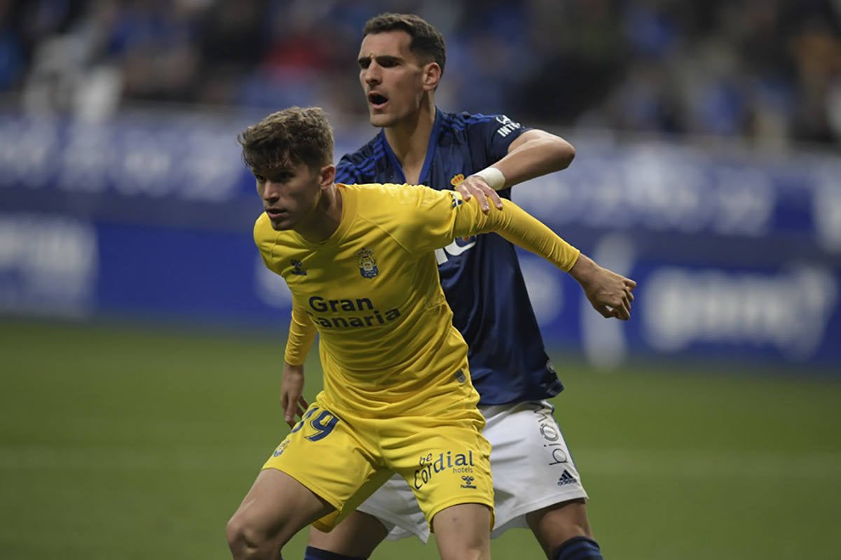 Marc, en la primera vuelta ante el Oviedo.