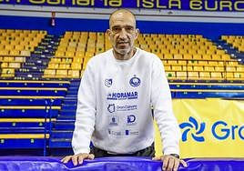 Marcos Dreyer, este jueves en el CID tras el entrenamiento de su equipo.