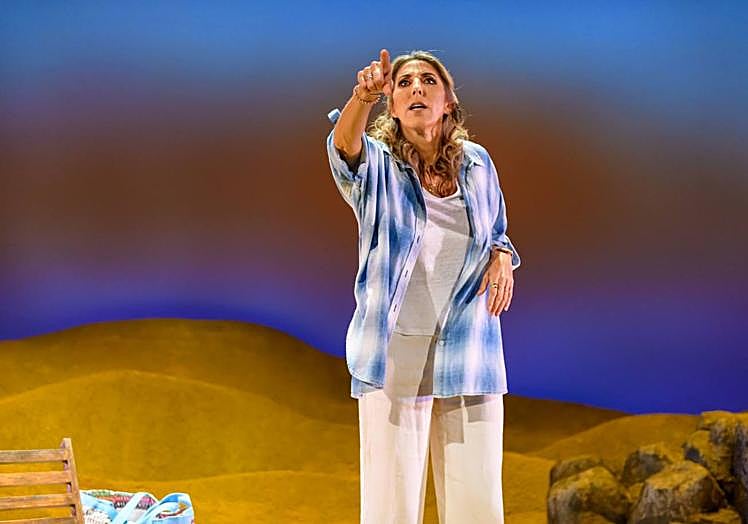 Paz Padilla, durante la obra.