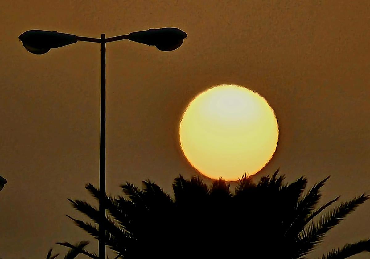 Calima en Gran Canaria.