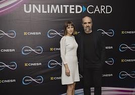 Aura Garrido y Luis Tosar, en la presentación del proyecto de Cinesa.