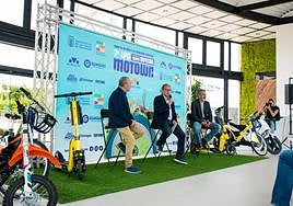 Un momento de la presentación de la Feria de la Moto y la Movilidad Urbana Sostenible, en Infecar.