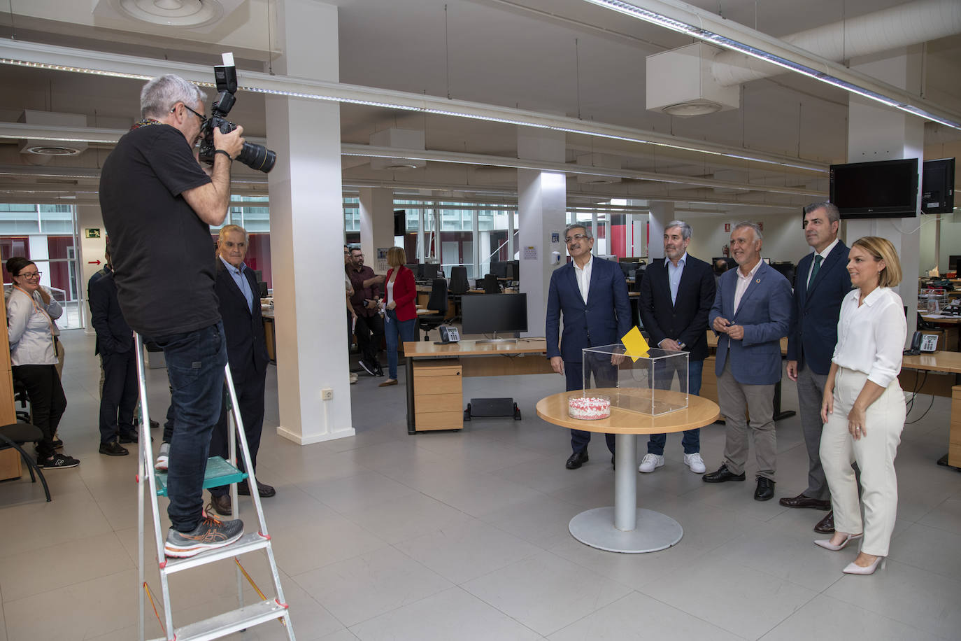 Los fotógrafos de CANARIAS7 retrataron a los candidatos, pero no se salvaron de su propia foto.