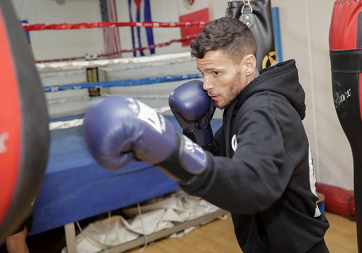 Marcos Ortega, en pleno entrenamiento.