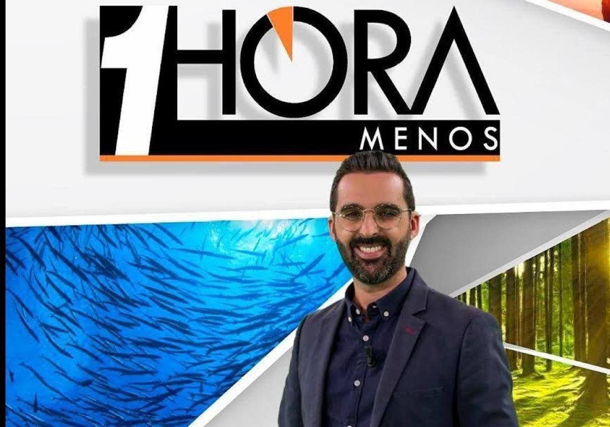 Victorio López, presentador del programa '1 Hora Menos'