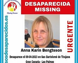 Buscan a Anna Karin, desaparecida desde hace una semana en Gran Canaria