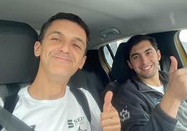 Rogelio Peñate junto a Diego Domínguez.