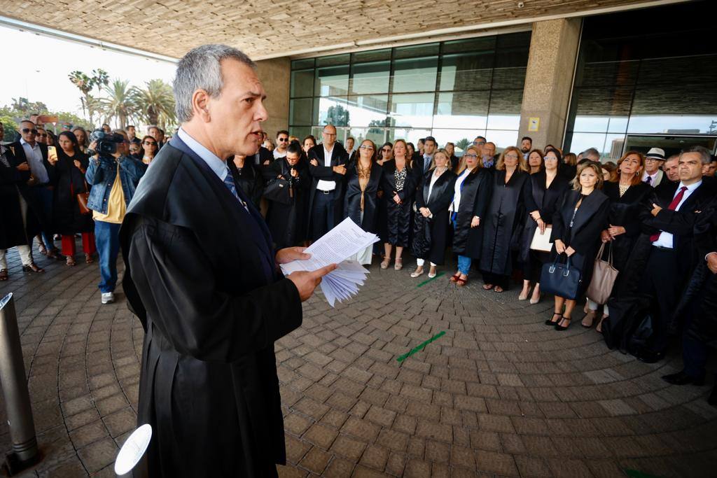 Los abogados de la capital grancanaria toman las calles para reclamar mejoras