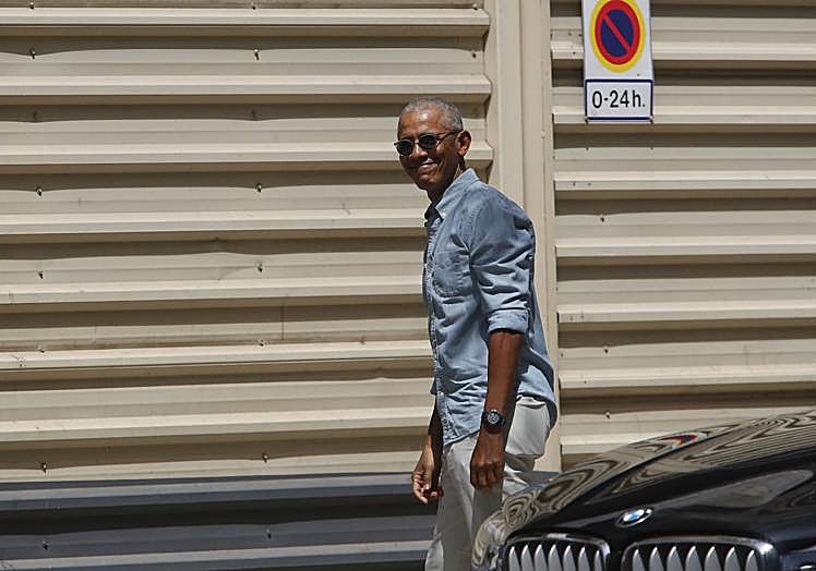 Obama, este viernes en Barcelona.