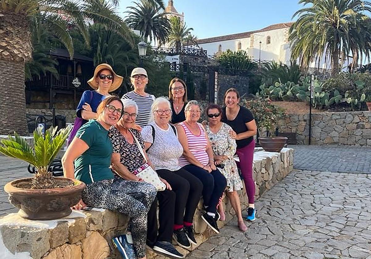 Las mujeres de Betancuria que participaron en esta aula saludable.