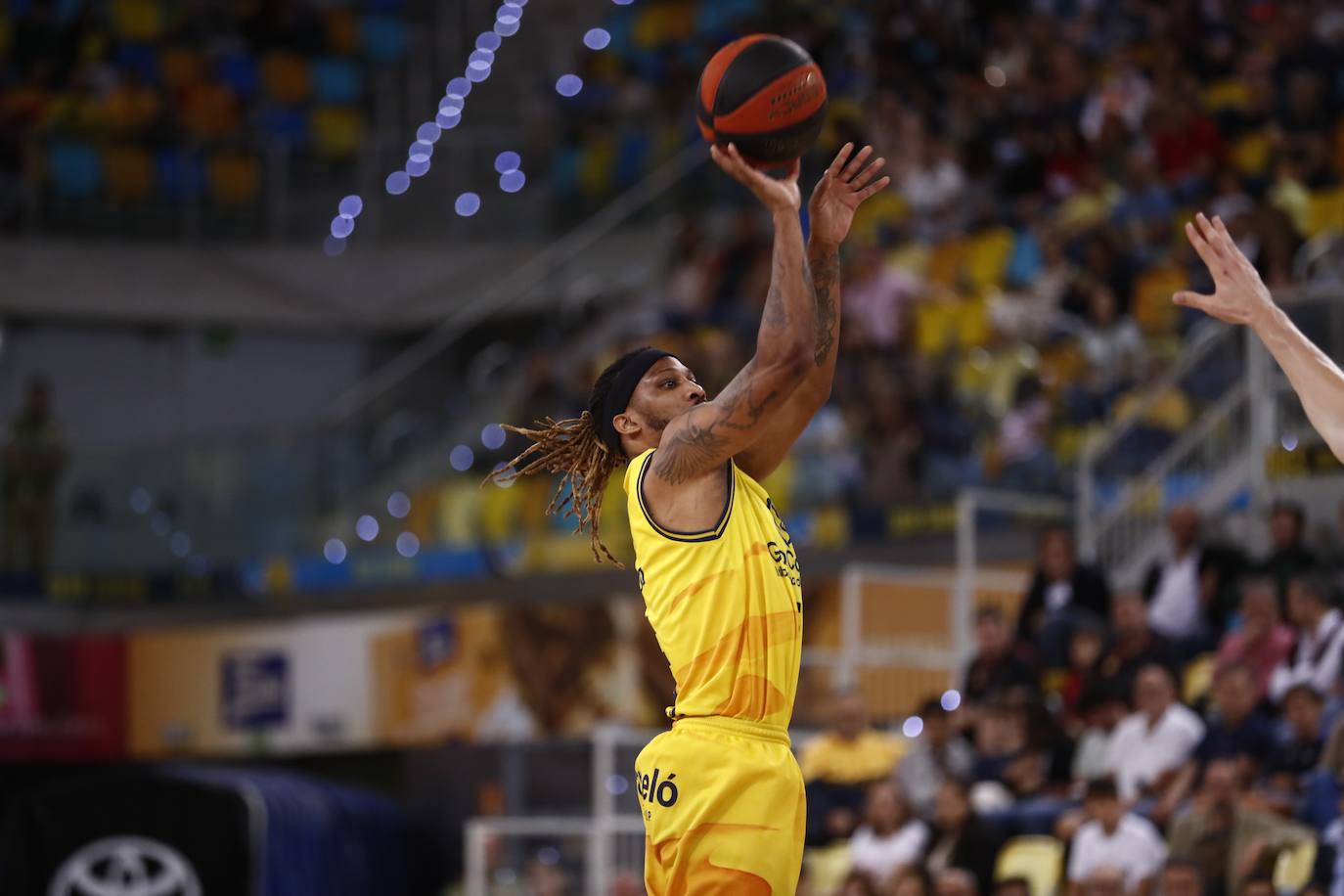 Albicy, en plena acción.