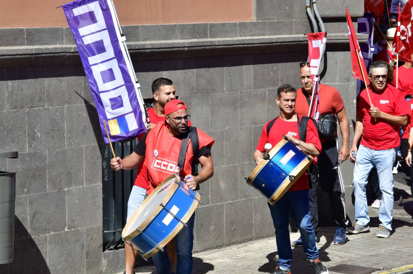Manifestación por el 1 de mayo en la capital grancanaria