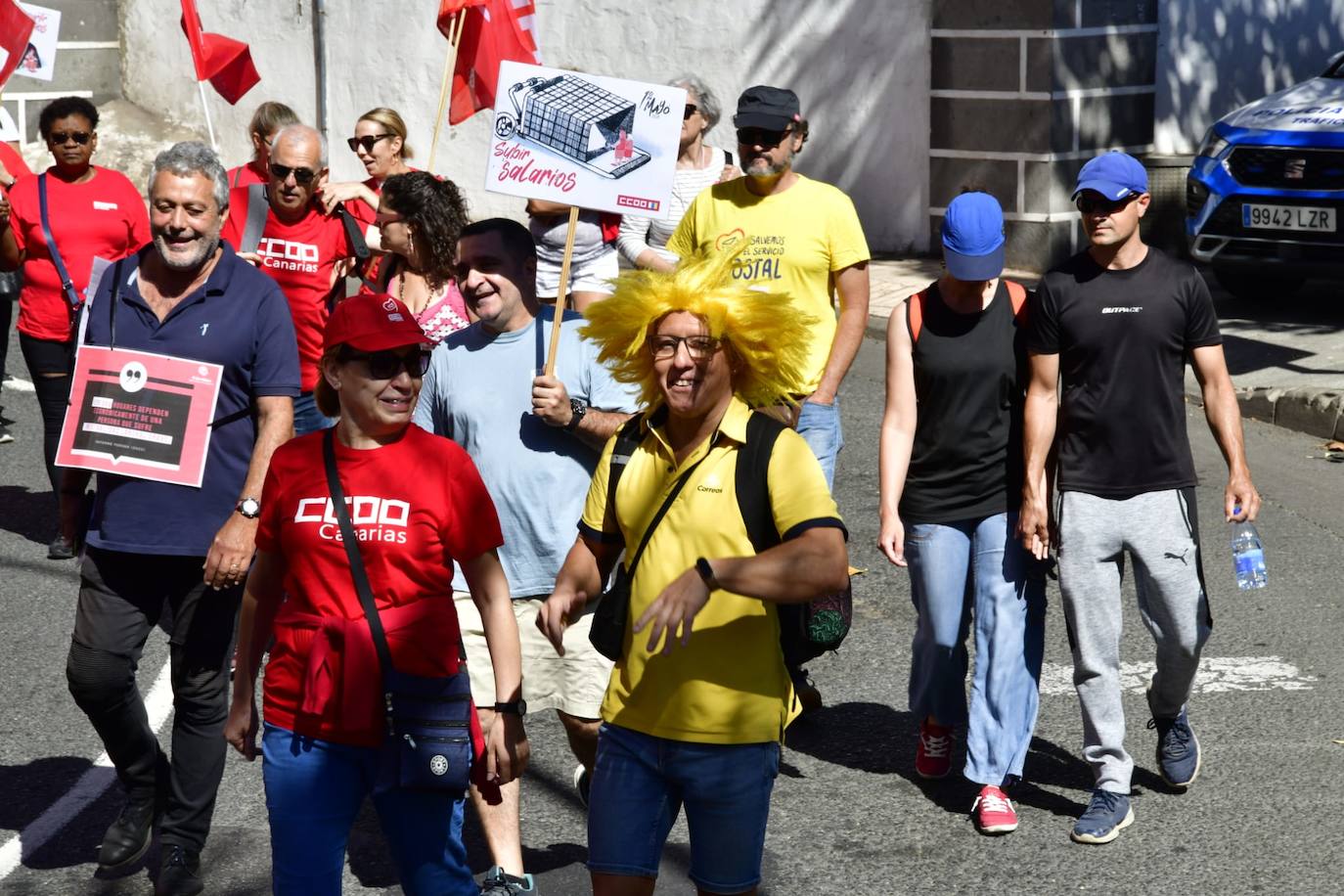 Manifestación por el 1 de mayo en la capital grancanaria