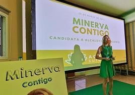 Minerva Artiles, candidata a alcaldesa de Ingenio por Agrupa Sureste, en un acto en marzo de este año.