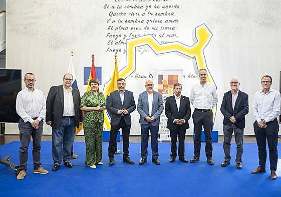 Asistentes al acto de presentación de la feria de 2023, que acogerá San Bartolomé de Tirajana.