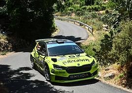 Cohete Suárez en acción, en el trazado celebrado este jueves,