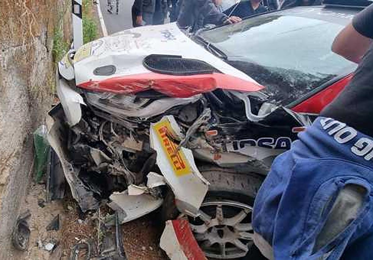 Vehículo accidentado.