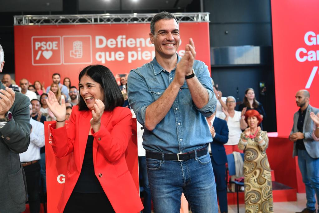 La intervención de Pedro Sánchez en el Alfredo Kraus, en imágenes