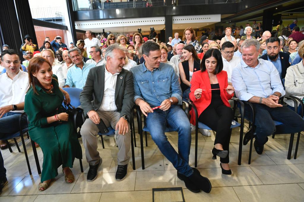 La intervención de Pedro Sánchez en el Alfredo Kraus, en imágenes