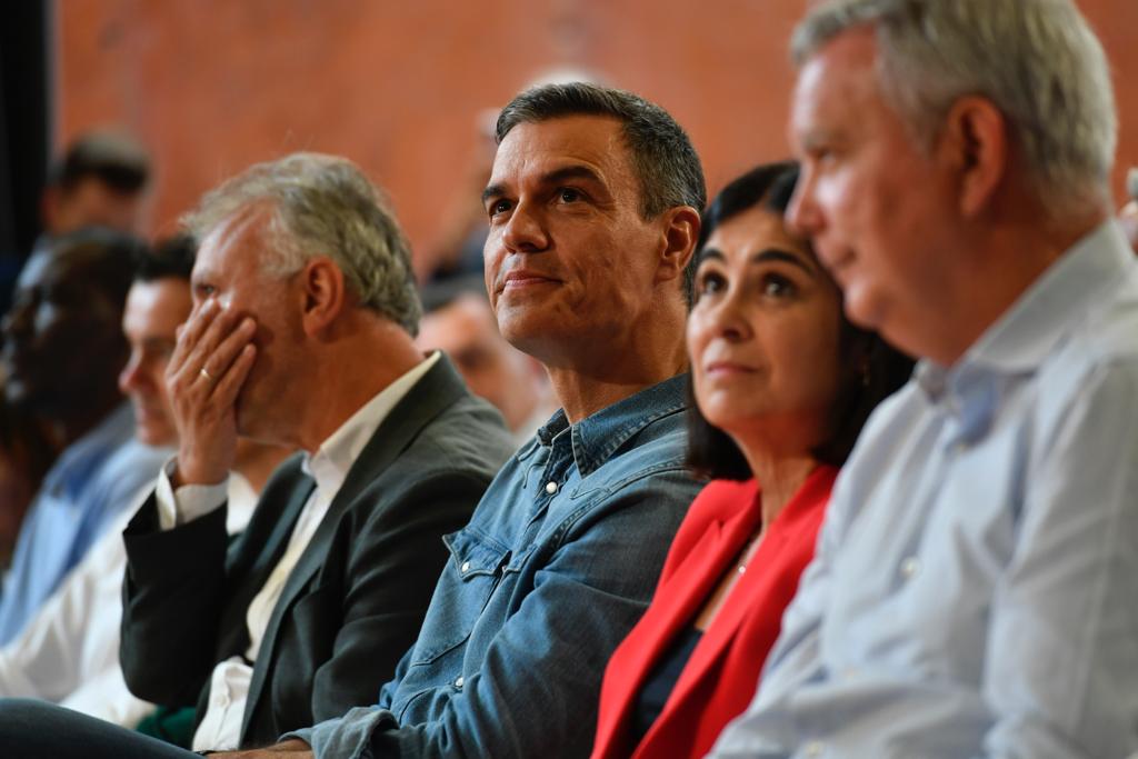 La intervención de Pedro Sánchez en el Alfredo Kraus, en imágenes