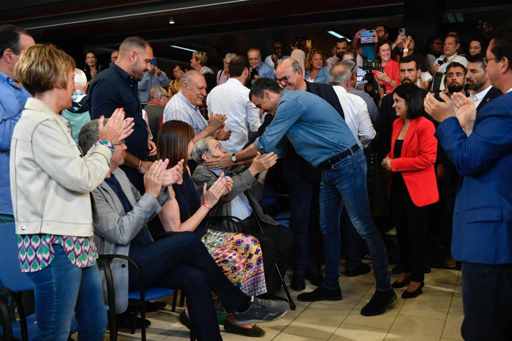 La intervención de Pedro Sánchez en el Alfredo Kraus, en imágenes