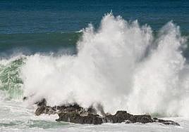 Imagen de archivo de fenómenos costeros en Gran Canaria.