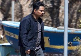 Michael Peña, durante el rodaje en Gran Canaria de 'Jack Ryan'.