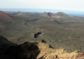 Imagen del Parque Nacional de Timanfaya en Lanzarote.