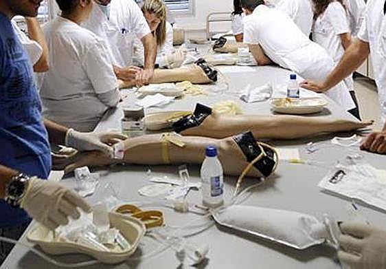 Imagen de archivo de una aula de la Facultad de Ciencias de la Salud de la ULPGC.