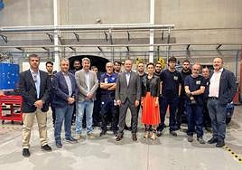 Augusto Hidalgo visitó ayer las instalaciones formativas de Femepa en El Sebadal.