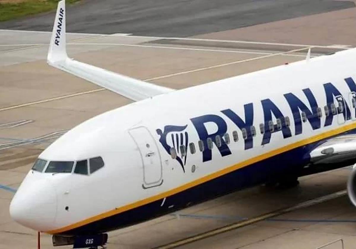 Una avión de Ryanair.