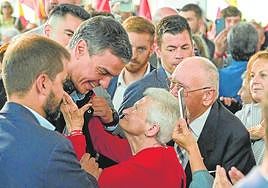 Pedro Sánchez, en un acto de campaña.