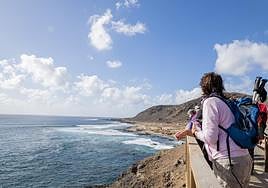 Imagen de las vistas desde la pasarela del Confital.