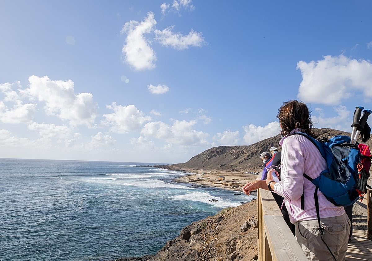 Imagen de las vistas desde la pasarela del Confital.