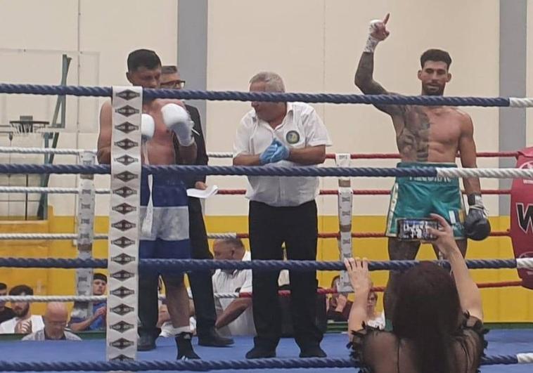 Alcorac Caballero gana e ilumina Las Palmas International Boxing Night
