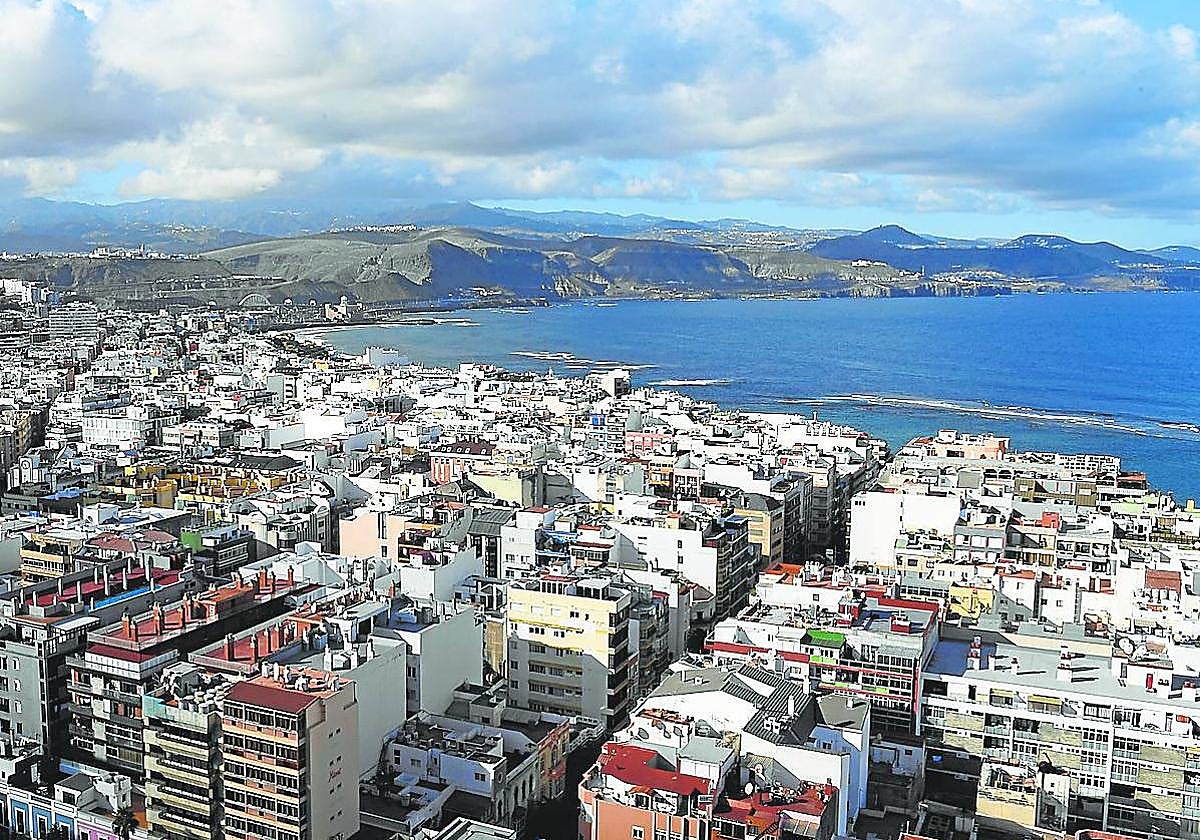 Vista de la capital grancanaria.