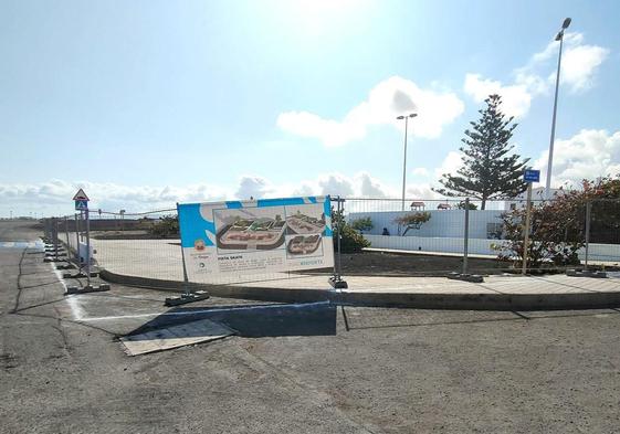 Parque de skate de La Santa, en ejecución
