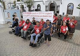 Momento de la protesta.