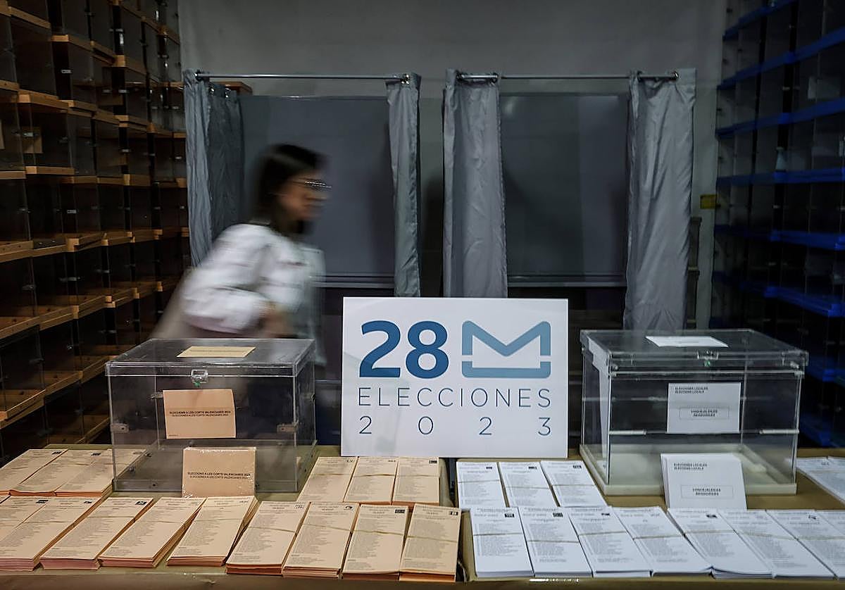 Papeletas en las elecciones de este 28 de mayo.