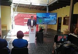 Isidro Pérez, en rueda de prensa hace semanas.