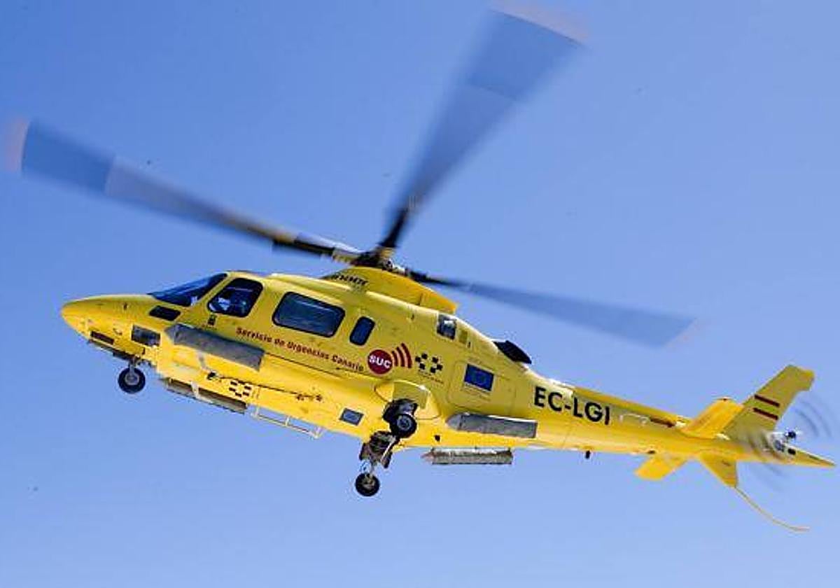 Imagen de archivo de un helicóptero del SUC.