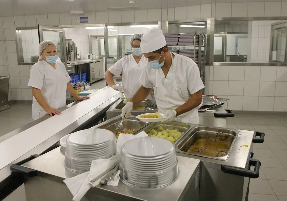 Imagen de una cocina hospitalaria.