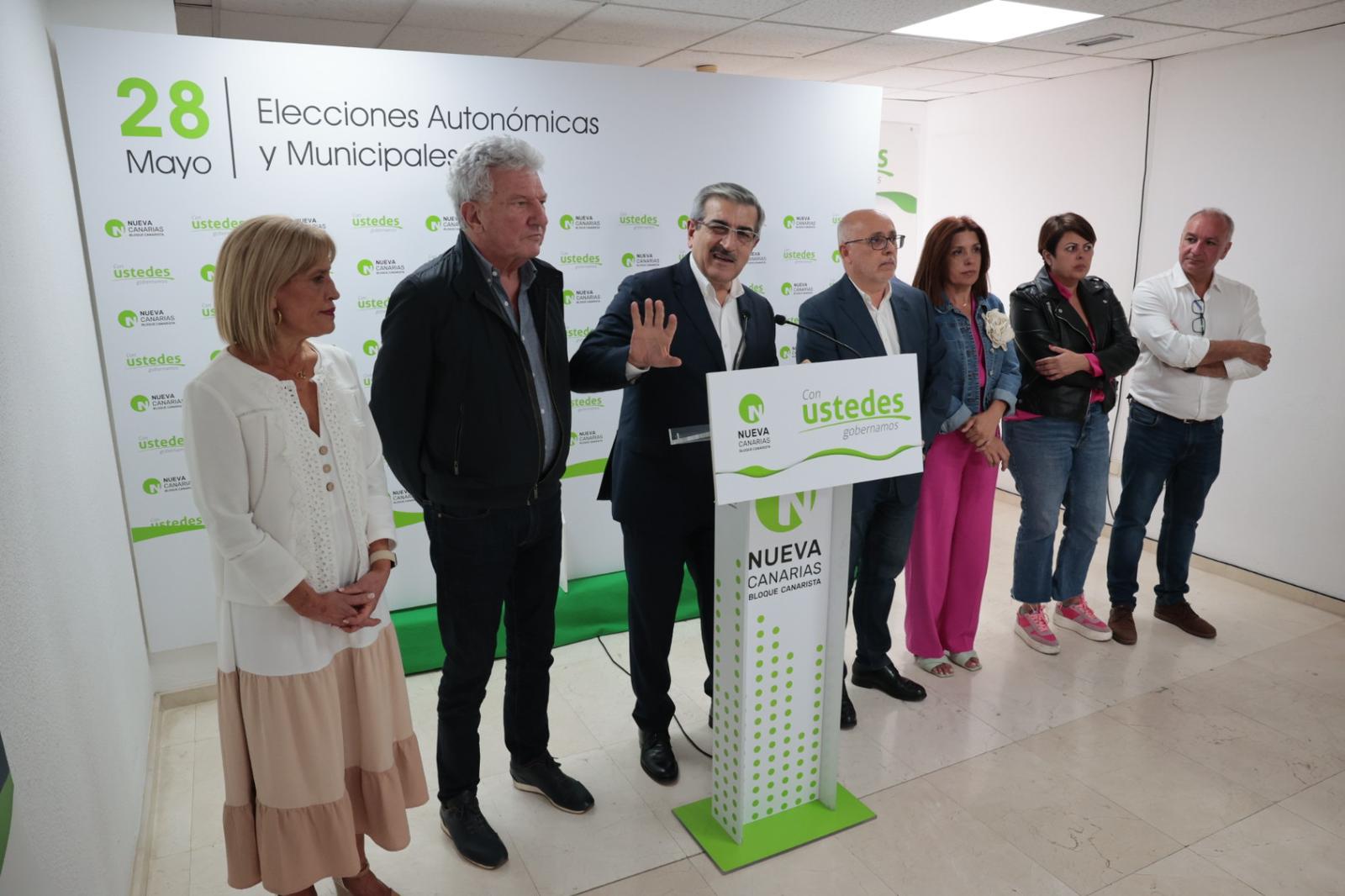 El equipo de Nueva Canarias - Bloque Canarista.