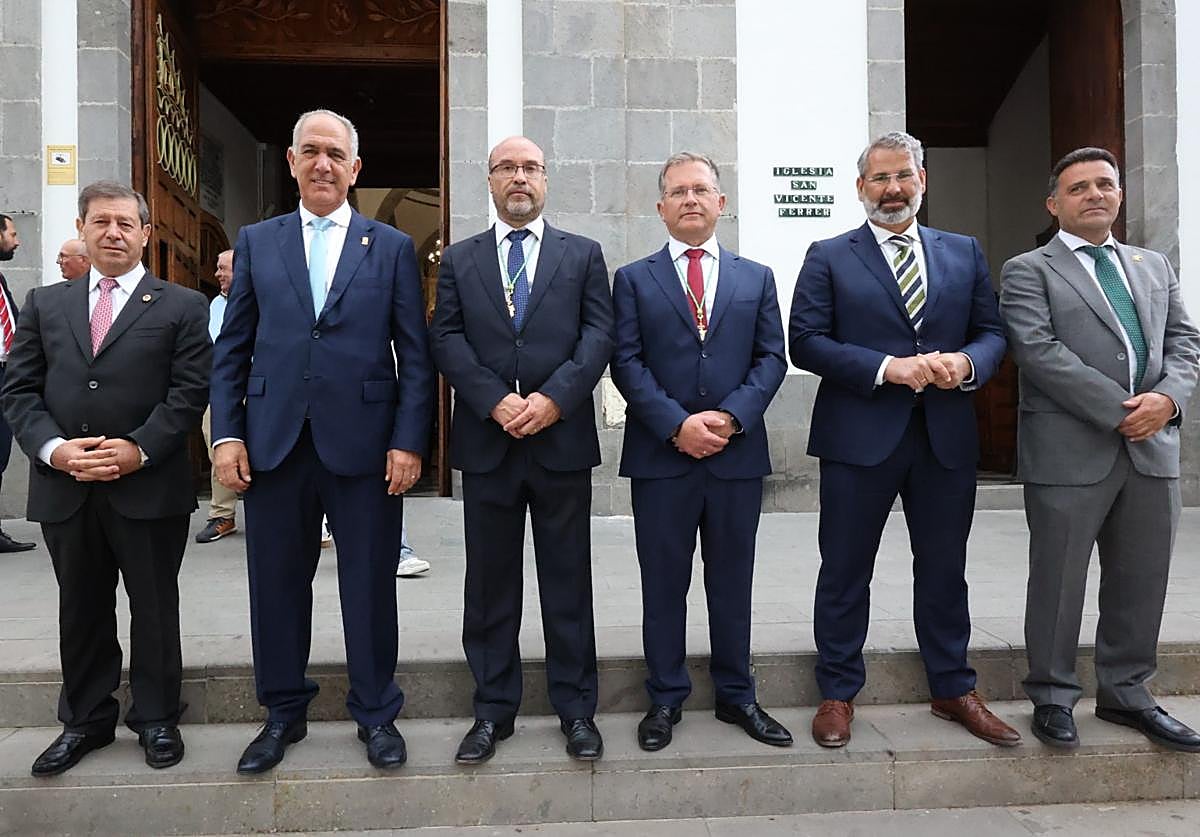 Francisco Perera, Sergio Nuez, Dámaso Arencibia, José Luis Rodríguez, Jaime Hernández y Jesús Díaz.