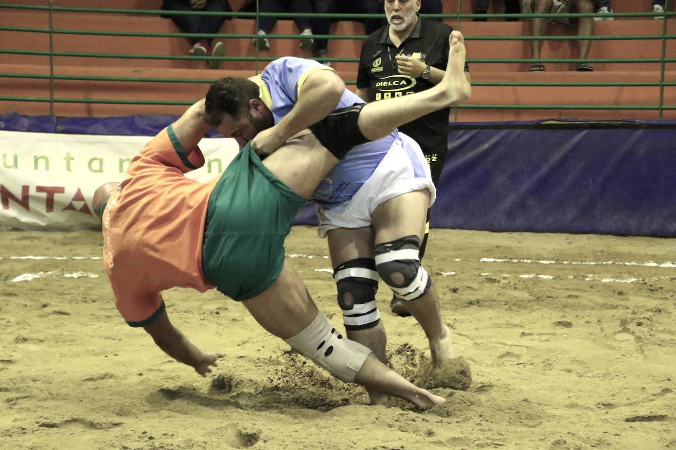 Leandro, en plena acción.